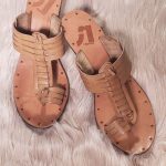 tan report sandals