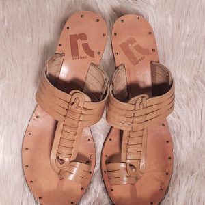 tan report sandal